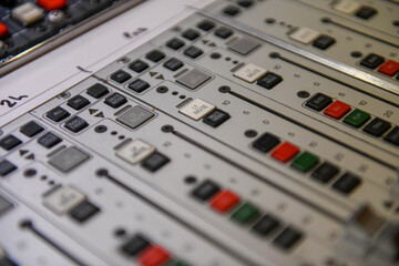 audio mixing board