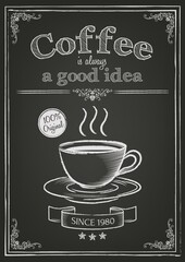 Coffee design with quote