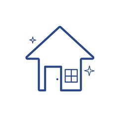 Clean house vector illustration