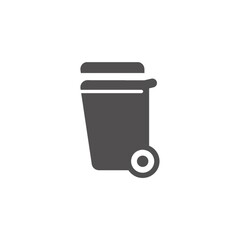 Rubbish bin vector illustration