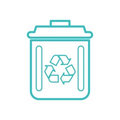 Recycle bin vector illustration