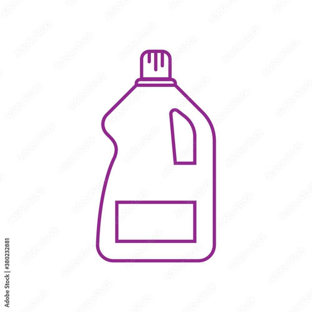 Canvas Prints Detergent bottle vector illustration