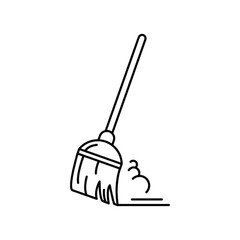 Broomstick vector illustration