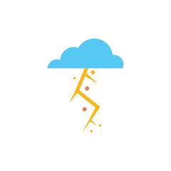 Thunderstorm vector illustration