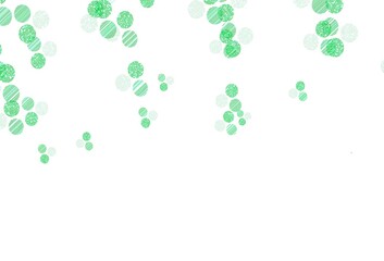 Light Green, Yellow vector template with circles.