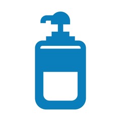 Fototapeta premium Blue soap dispenser vector illustration