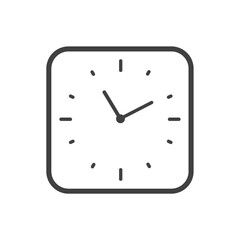 Square clock icon