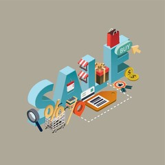 Sale lettering design