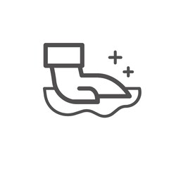 Hand wiping with wash cloth