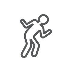 crime scene chalk outline