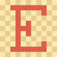 letter e
