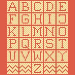 set of alphabet icons