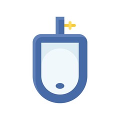 Fototapeta premium plumber icons related urinal bath for boys with water vector in flat style,
