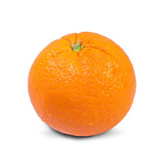 Clipping path. Orange isolated on white background