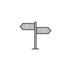 Signpost icon.