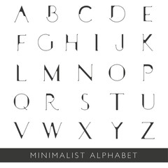Minimalist alphabet set