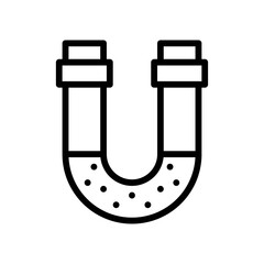 plumber icons related water pipe drain with nuts and water vector in lineal style,