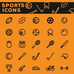Obraz premium Set of sports icons.