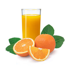 Clipping path. Orange slice isolated on white background