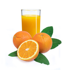 Clipping path. Orange slice isolated on white background