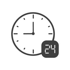 24 hours icon