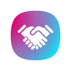 Fototapeta premium Hand-Shake - Button