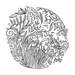 intricate leaves design