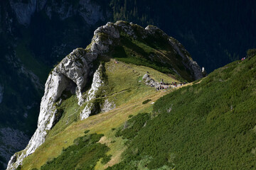 Siodłowa Turnia - Tatry Zachodnie - szlak na Giewont