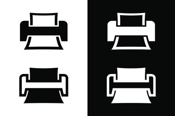 Printer for design concept. Very suitable in various business purposes, also for icon, logo symbol and many more.