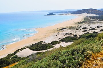 Beautiful Cyprus Seaside view, nature background.