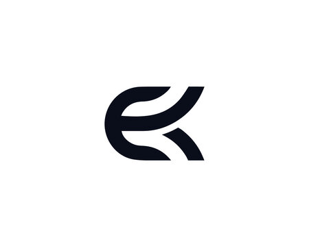 EK KE LETTER LOGO DESIGN VECTOR TEMPLATE. EK KE LOGO DESIGN.