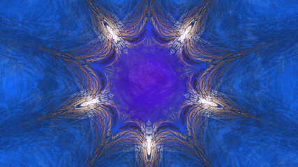 Abstract polygonal fractal graphic 