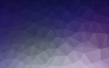 Dark Purple vector abstract mosaic backdrop. Colorful illustration in abstract style with gradient. Template for your brand book.