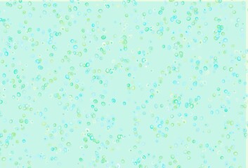 Light Green, Yellow vector texture with disks.