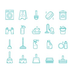 Fototapeta premium set of cleaning tools