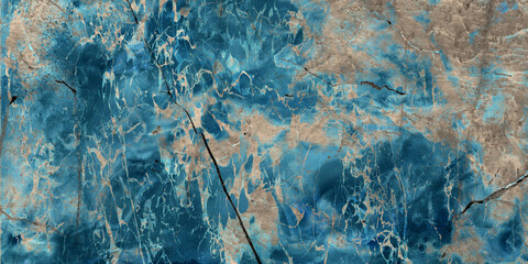 Luxurious Aqua blue onyx marble high resolution, Turquoise Green marble, polished slice mineral, blue surface detail background modern interior, breccia marbel stone for wall and floor tiles.