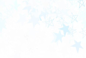 Light BLUE vector layout with bright stars.