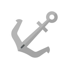 summer holiday related summer beach anchor with arrow style vector in flat style,