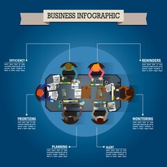 Business infographic design.