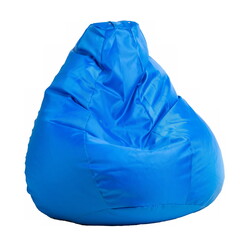 Fototapeta premium Armchair bag pear, soft and different colors on a white background isolated