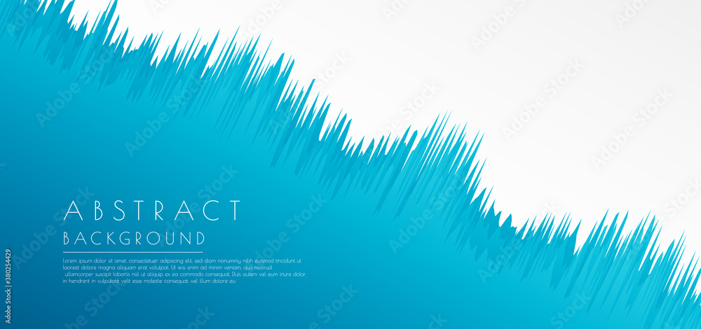 Wall mural wavy shape overlap layer deep blue sea concept with space