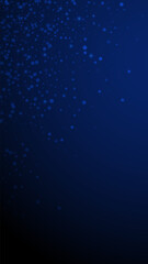 Magic stars Christmas background. Subtle flying sn