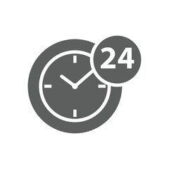24 hours clock icon