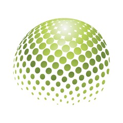 Spherical logo element design.