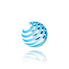 Spherical logo element design.