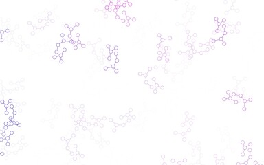 Light Purple vector pattern with artificial intelligence network.