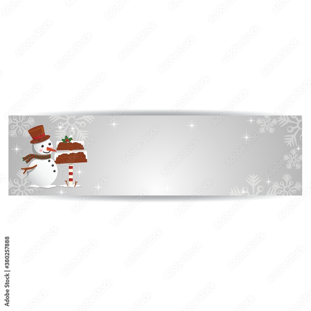 Wall mural Winter web banner design