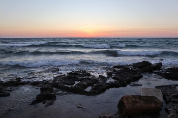 Portopalo – Tramonto dalla spiaggia di Punta delle Correnti