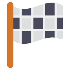 
Flat vector design of sports flag icon.
