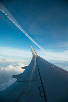 Trail blazing through the sky